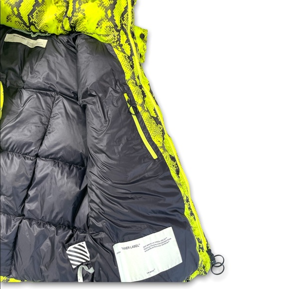 Authentic Off White Neon Green Removable Hoodie Jacket - Picture 2 of 8